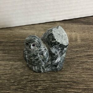 Hand Carved Stone Owl Figurine